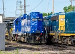 FSR 3832 rests in the Fort Smith RR Engine Facility 